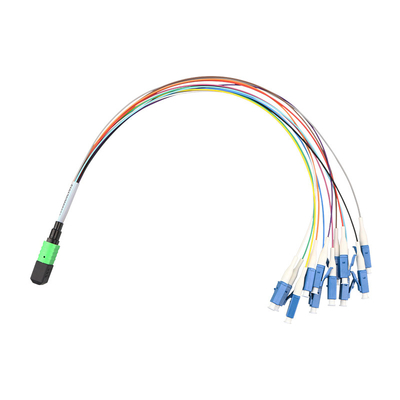 4 πυρήνες 8 πυρήνες Fanout patch cord με σύνδεσμο mtp/mpo